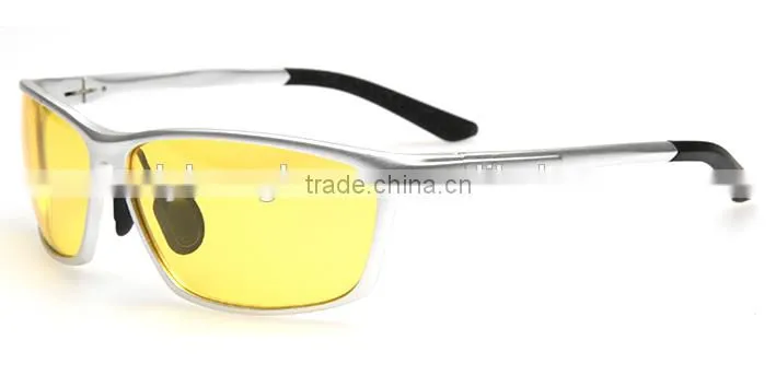 Aluminum night vision sunglasses,driving sport sunglasses.