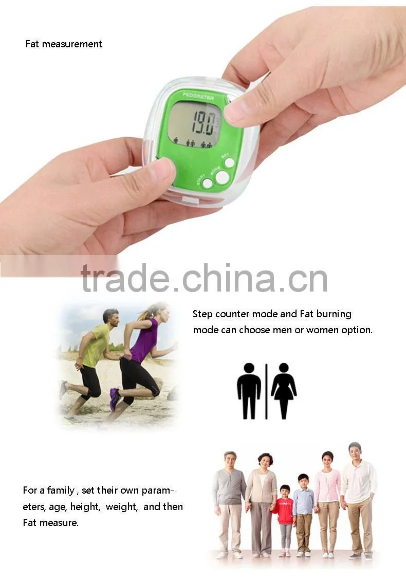 Multi-function Fat And Kaluri Measurement Pedometer