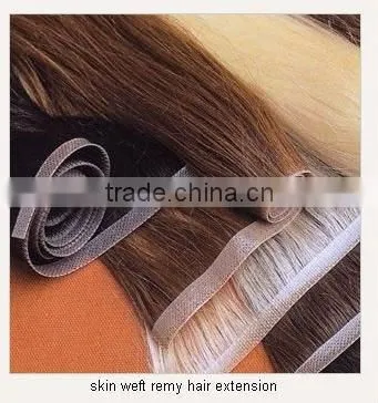 processed remy human hair skin weft seamless remy tape hair extension