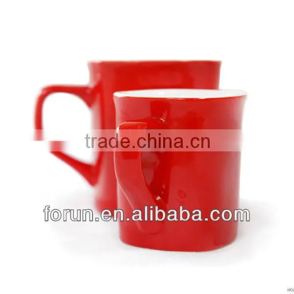 red ceramic mugs/ceramic coffee mugs/mugs for promotion