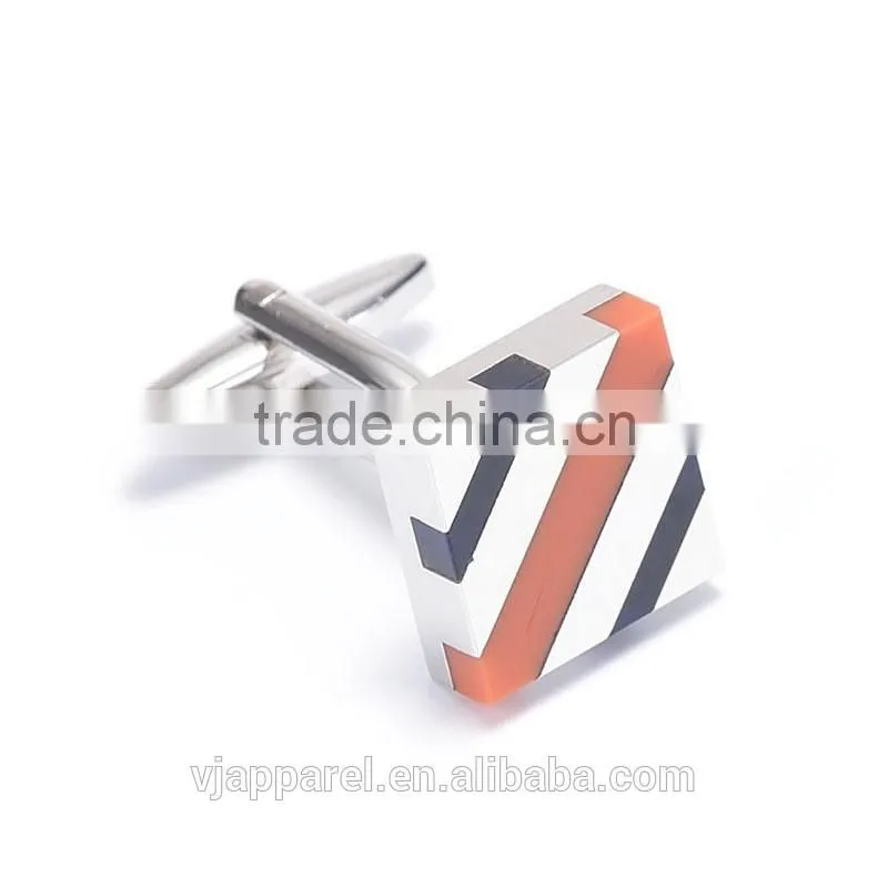 Blue Striped Ultimate Square Cufflinks
