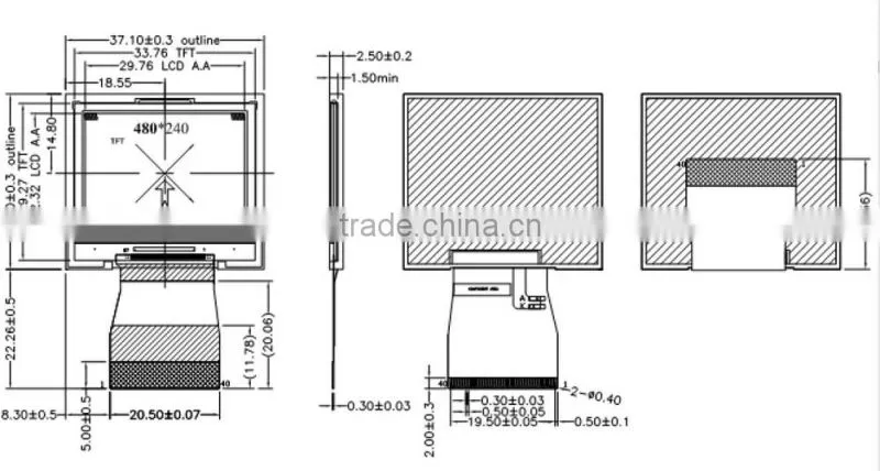 320 * 240 TFT LCM LCD display (ybt15p00)