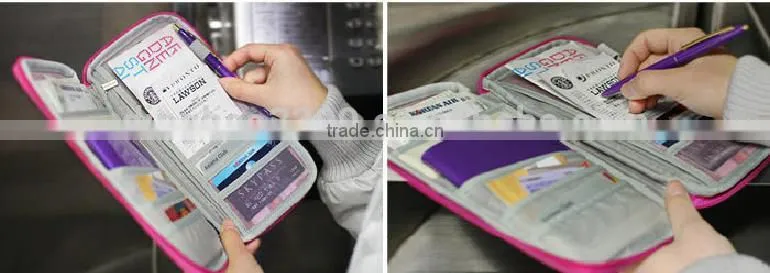 NEW Travel Passport Credit ID Card Document Bag Cash Wallet Purse Holder Case
