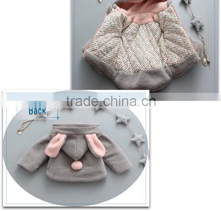 baby girls lamb fur hoodie coat jacket