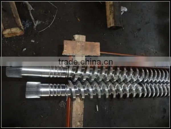 parallel twin screws extruder screw barrel for plastic extruder