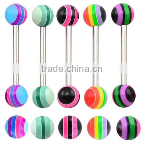 TR01040 resin tongue ring , plastic tongue rings body piercing jewelry
