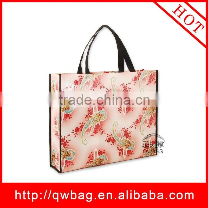 2014 the beautiful water-proof pp woven shopping bag