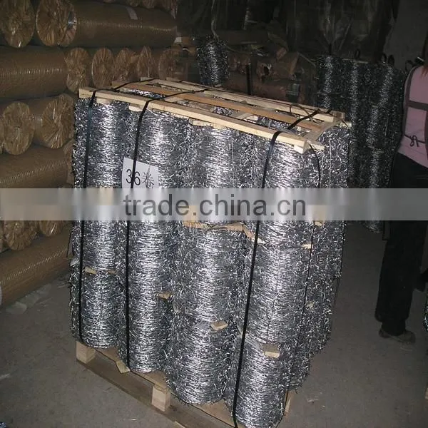hot dipped galvanized barbed wire 12/14gauge