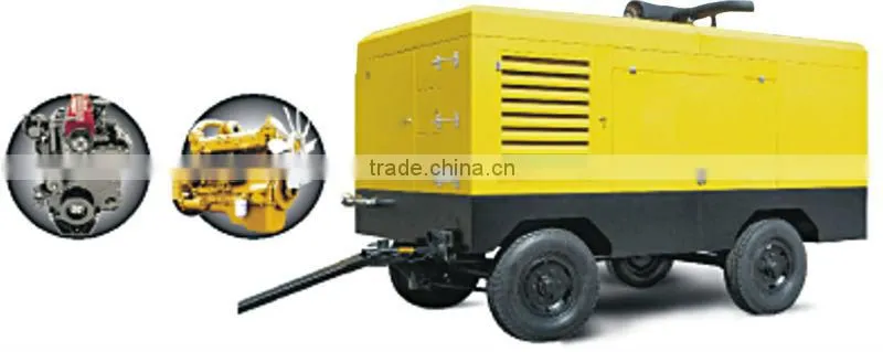 2015 Diesel Portable Screw Air Compressor For Sale made in China