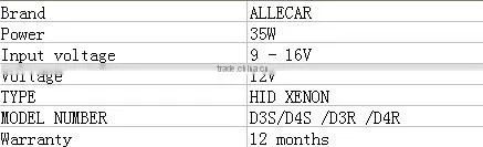 Professional fast bright hid ballast/D2S D3S HID ballast for xenon repair hid kit 35w 12v/ HID Xenon Ballast for retrofit