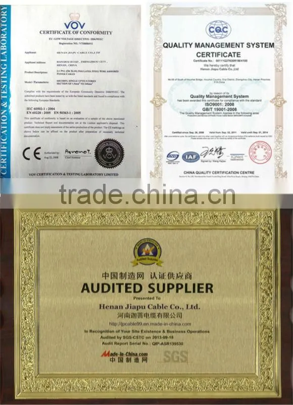 Copper Core PVC Insulated Power Cable