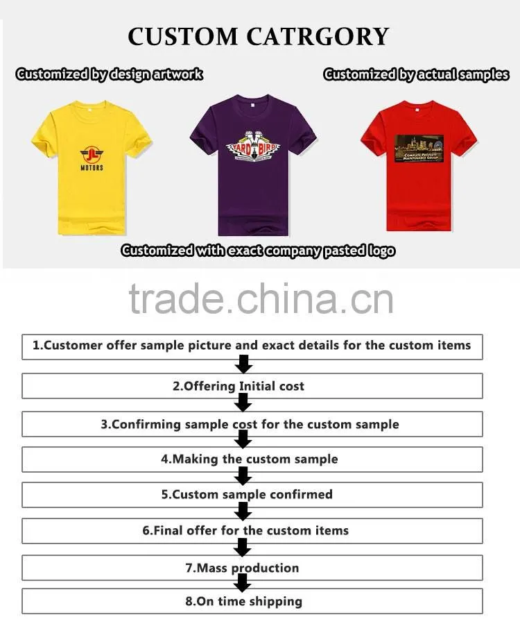 Hot selling pure custom t shirt