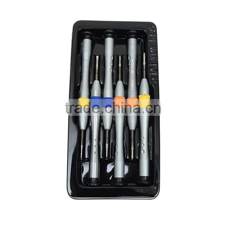 BK-3335 BAKU 6 in 1Multifunction Pentagon Phillips Slotted Y type Precision Screwdriver Set