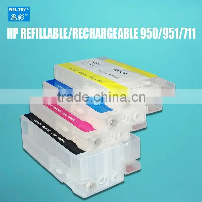 fit for HP Officejet Pro 8100 8600 8610 8620 8630 8640 8660 8615 8625 251DW rechargeable cartridge HP950/951 refillable ink car.