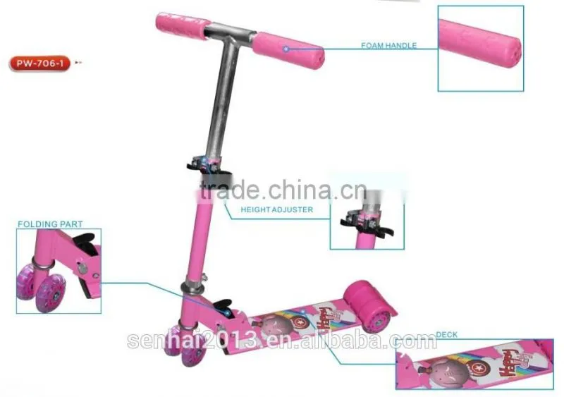 SENHAI foot pedal kick scooter kids scooter