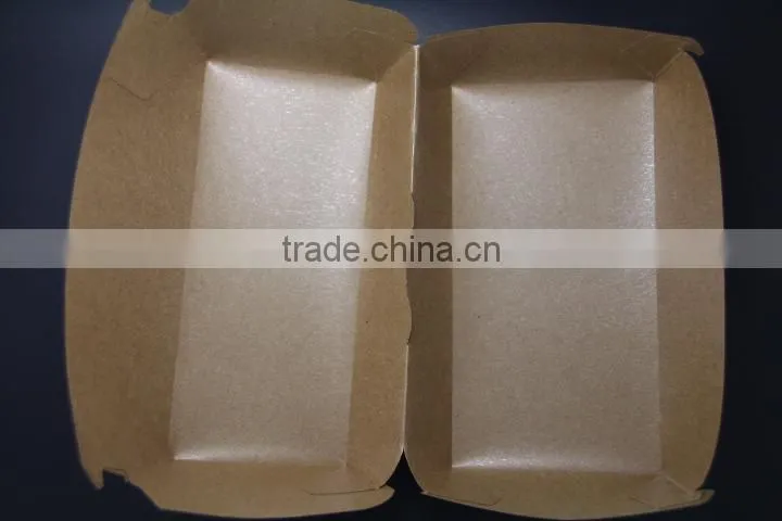 custom make kraft paper biodegradable packing food box