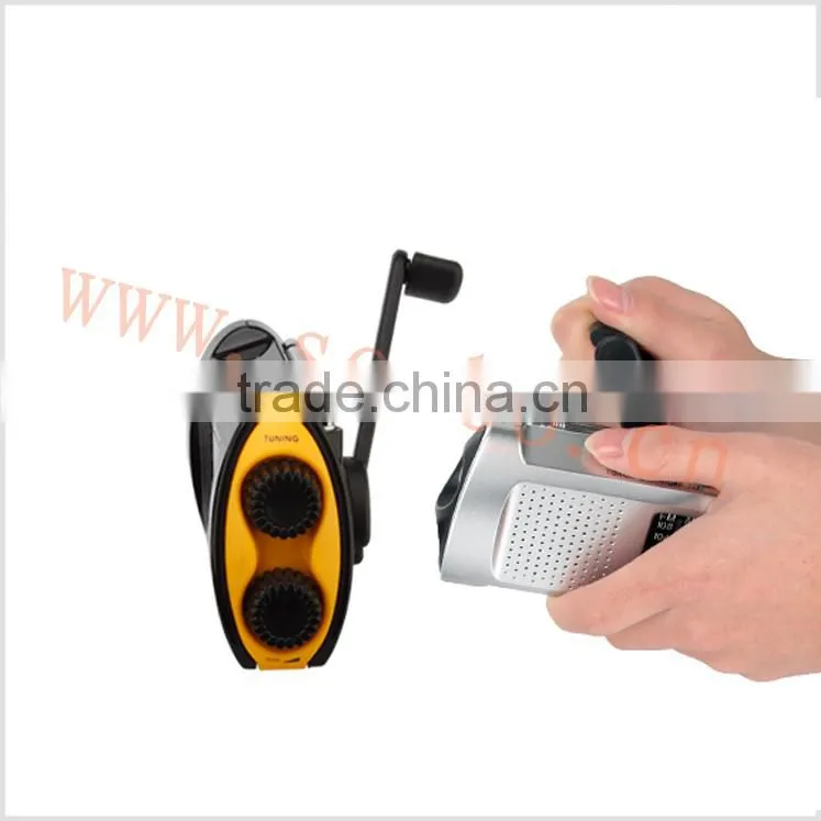 Home portable am fm radio, am fm portable radio dynamo hand cranking
