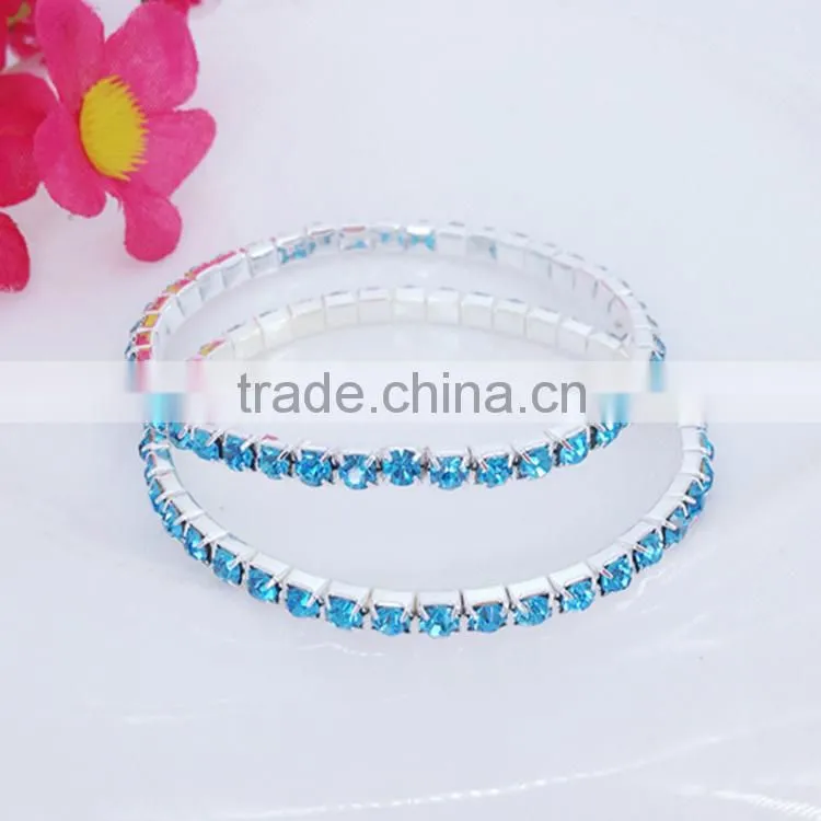 ss>>>2015 hot sale children cute bracelets multicolor crystal tennis bracelets