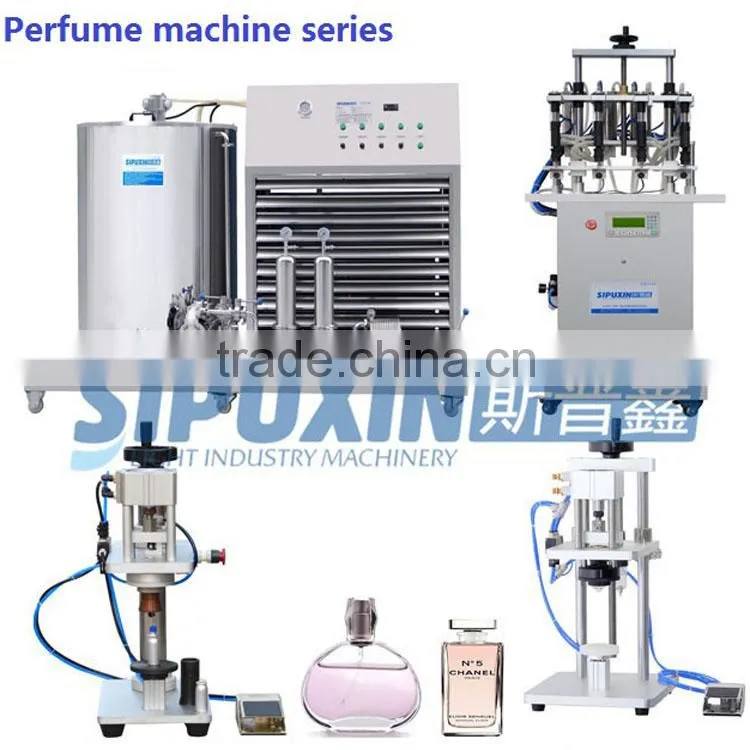 Sipuxin_Semi auto 4 heads pneumatic perfume filling machine with high precision