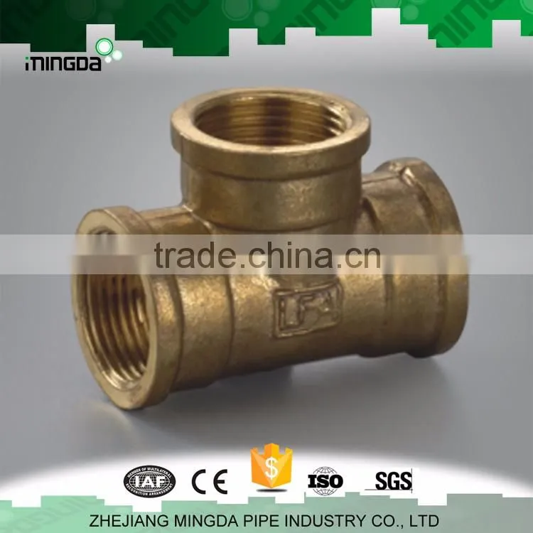 MD floor heart pipe brass parts copper pipe press fitting tube connector brass barb hose fitting brass compression pipe fitting