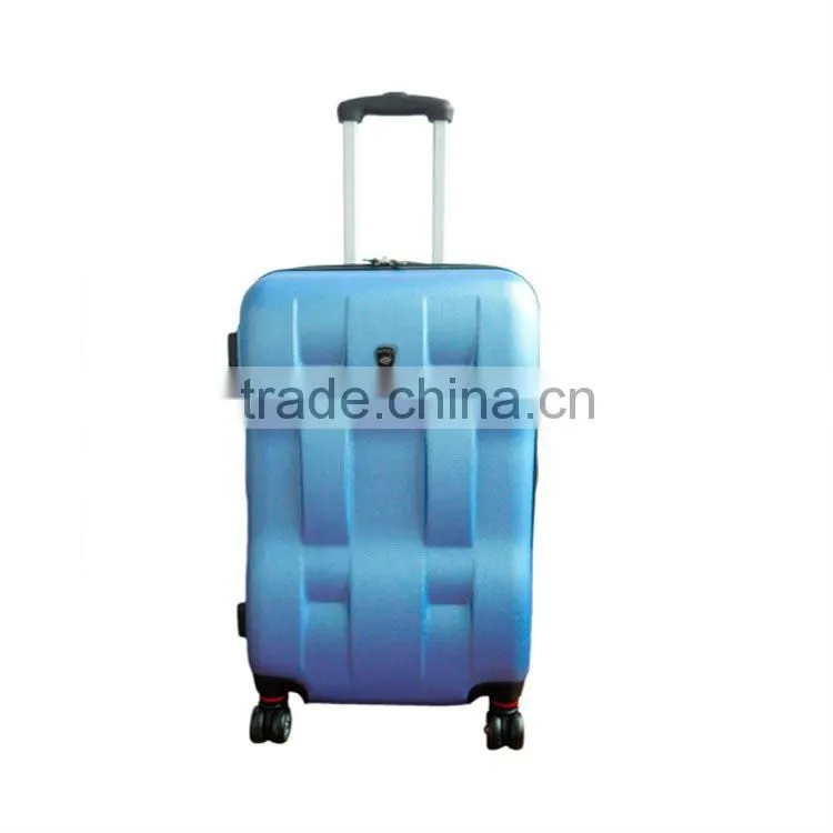 2015 china supplir abs trolley case with 8 wheels ( 3 pcs )/hard abs trolley case/abs pc trolley case