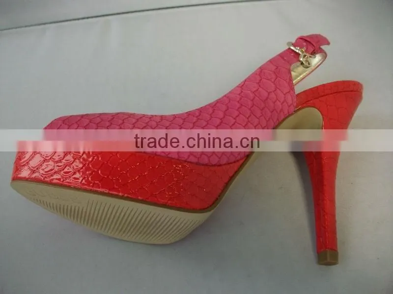 Elegant beautiful ladies open toe sandel fahion high heel shoes