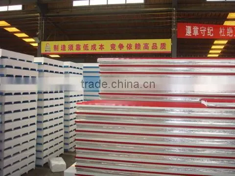 Galvanized Color metal EPS sandwich panel for roofing and wall and warehouse
