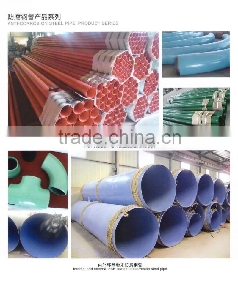 3pe coated anti corrosion steel pipe for water oil gas supply