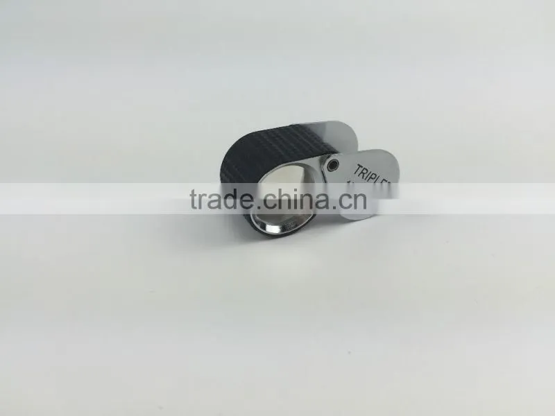 Gem 10x Fold Magnifier Leather bag Gem Loupe