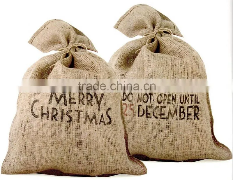 Christmas Cotton Burlap sack