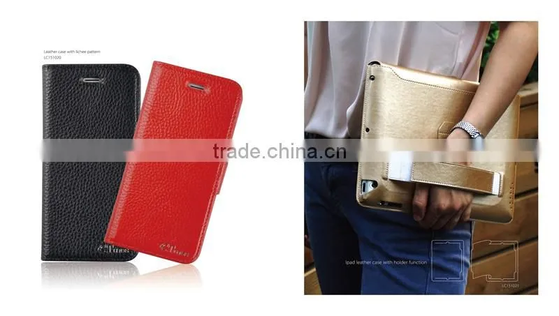 C&T New Arrival PU leather phone flip case for huawei p8 lite