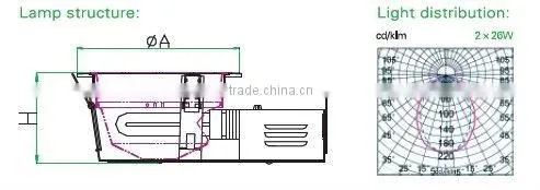 6" horizontal recessed downlighting