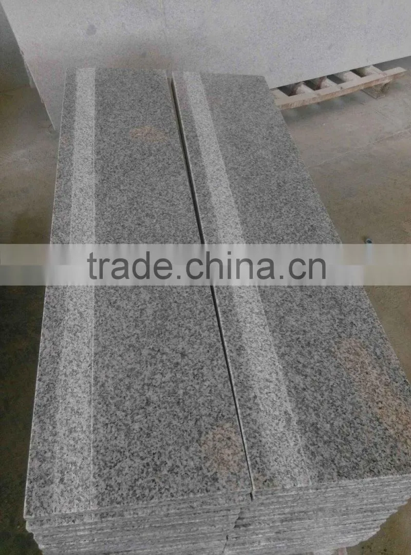 Grey granite stair