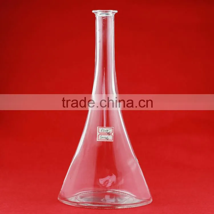 New design glass liquor bottle 300ml high quality glass bottle flint glass bottle