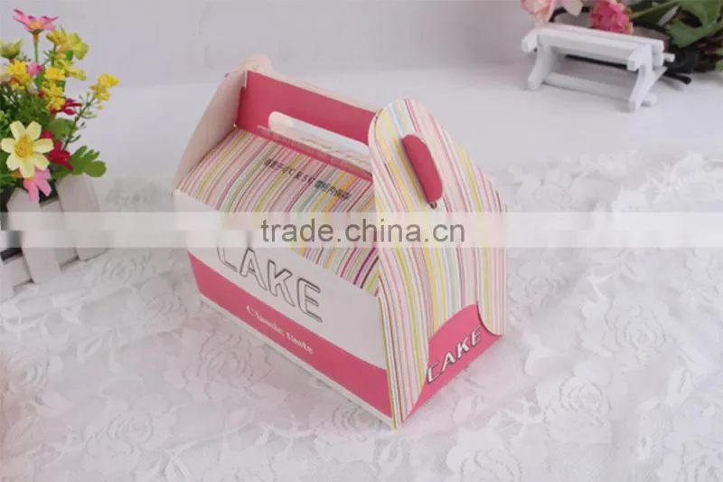 Custom wholesale exquisite cake paper box high quality packaging box