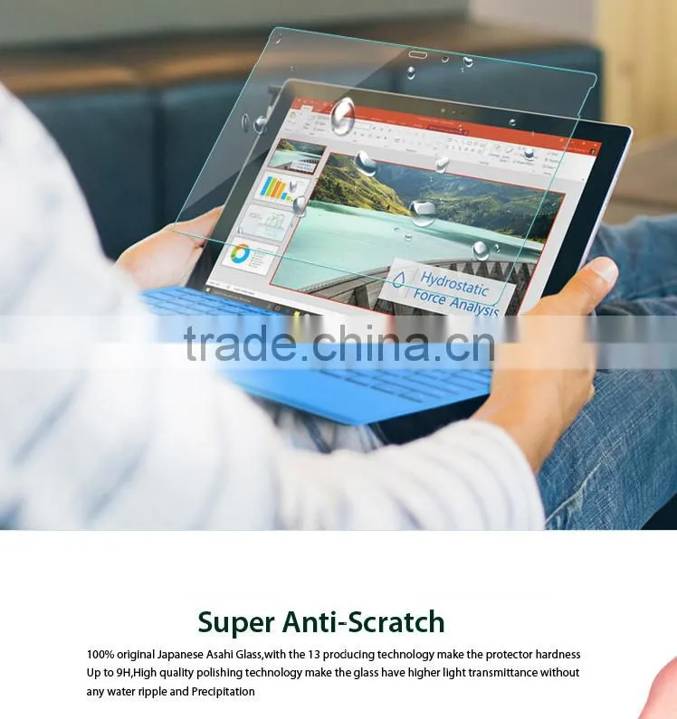 High Quality Tempered Glass Screen Guard for Surface Pro 4 12.3 inch
