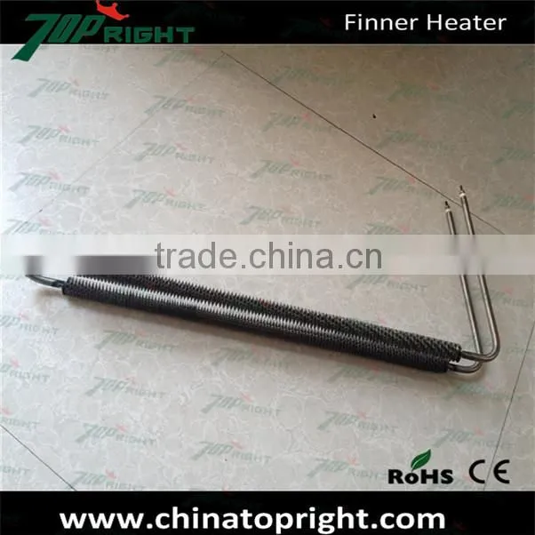 U shape 1kwatts High power industrial finned tubular heater