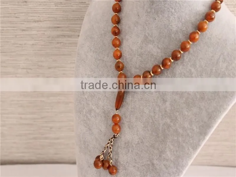 New design red color acrylic beads necklace women necklace jewerly
