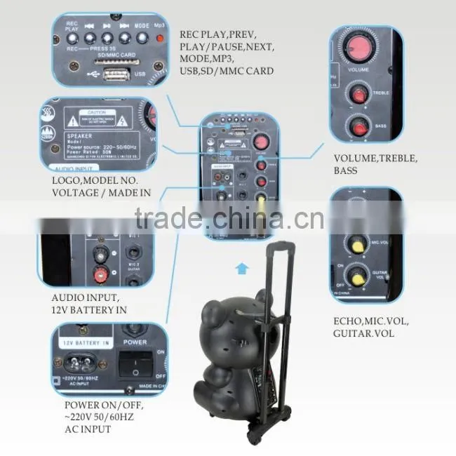 digital audio mixer sound box for computer mini portable speaker 5w