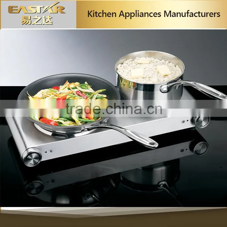 230V 2500W stainless steel surface cooking hotplate for home kitchen use electric cooking plate