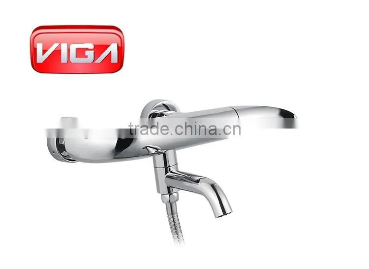 VIGA Emily shower mixer single lever brass body chrome toilet shower faucet