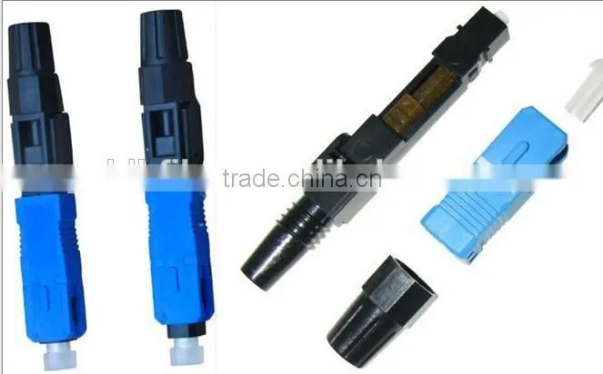 High quality FTTH SC UPC fiber optic field assembly fast connector