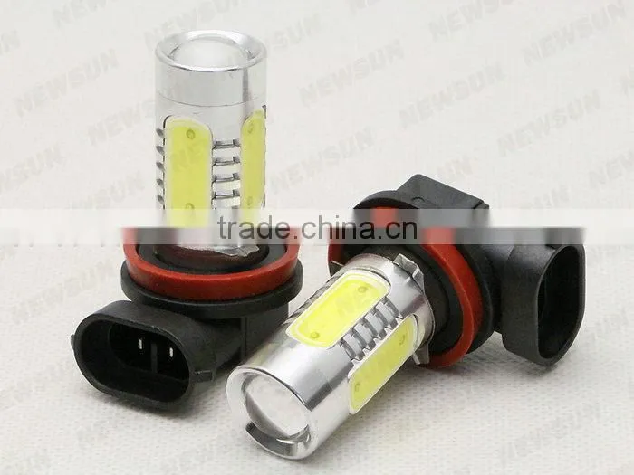High Power Xenon White 11W H8 COB LED Bulbs Fog Daytime Lights