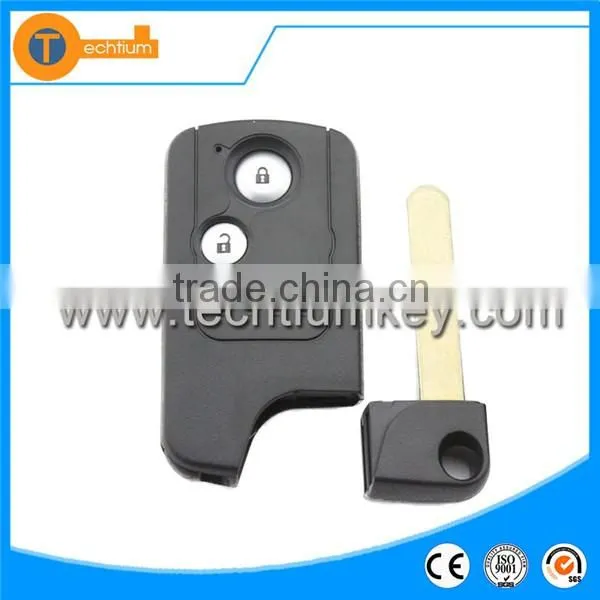 High quality 2 button remote car key with 433Mhz and uncut blade smart key for Honda accord
