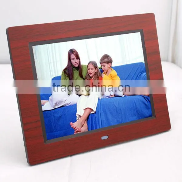 photo frame with 8 inch wooden frame with muti function