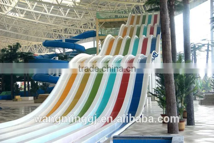 2016 best price water park rainbow racing slide giant water slide for sale