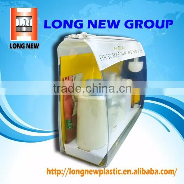 PVC waterproof zipper bag for make up and other cosmetics