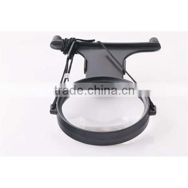 LED Lighted 2x Power Hand-Free magnifier Helping Hand Magnifier