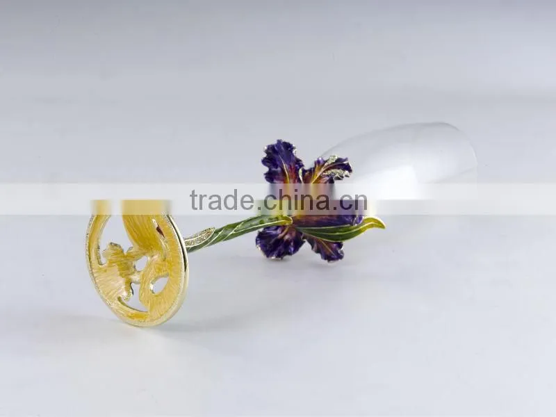 RORO Felicity iris enamel crystal glass wine glass champagne glass
