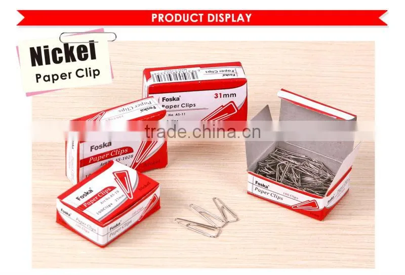 Hotsale Triangle Nickel Paper Clips with good quality